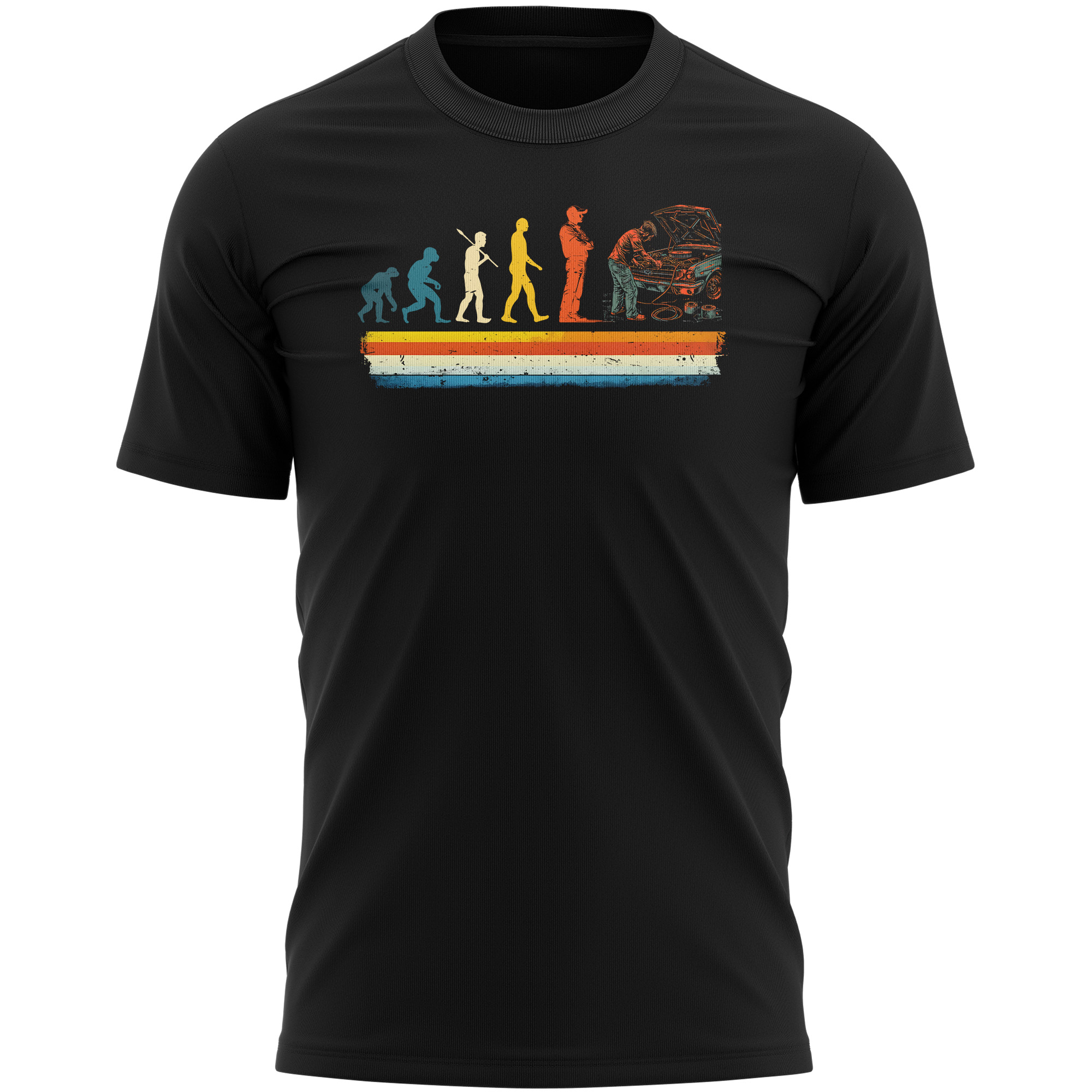Funny Mechanic T Shirt with Evolution of a Technician Design Funny Mechanic T Shirt with Evolution of a Technician Design Funny T-Shirts Purple Print House