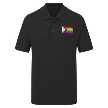 Embroidered Inclusive Pride Polo Shirt for LGBTQ Festivals and Parades Embroidered Inclusive Pride Polo Shirt for LGBTQ Festivals and Parades Men's Clothing Purple Print House