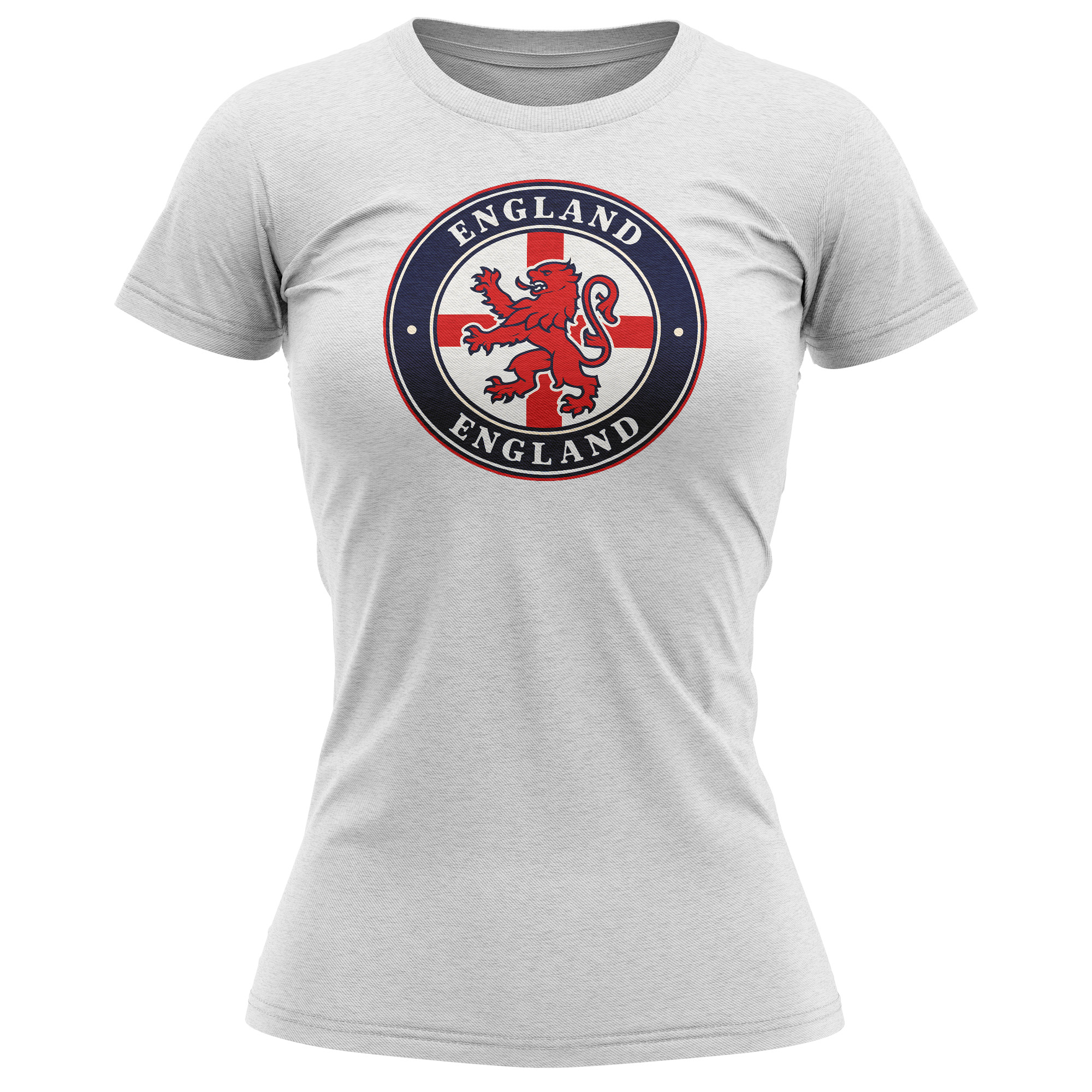 England Football T-Shirt Women | Lion Badge Fan Top