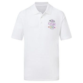 Embroidered Pride Polo Shirt for Men with The Future is Diverse Rainbow Text Embroidered Pride Polo Shirt for Men with The Future is Diverse Rainbow Text Men's Clothing Purple Print House