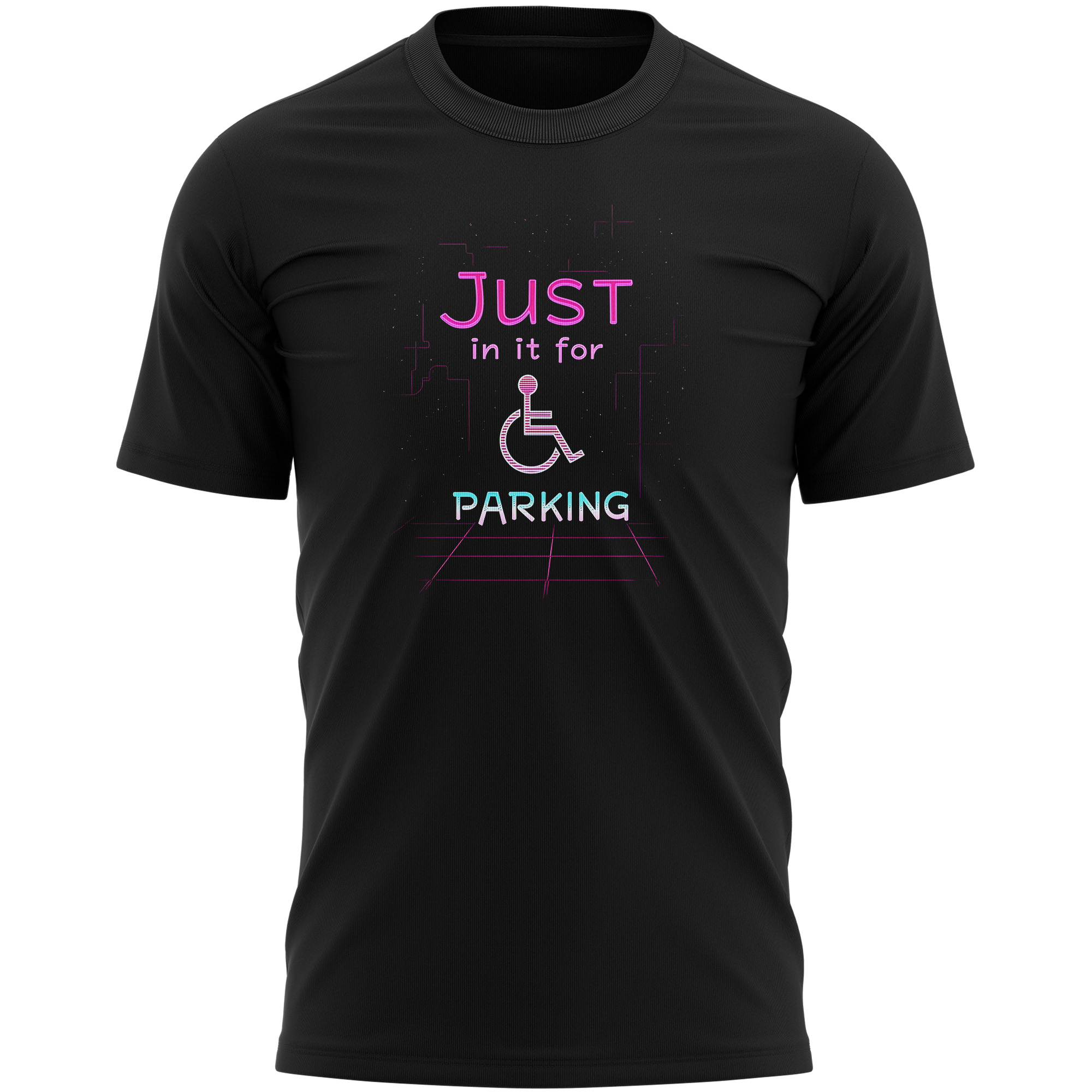 Funny Accessible Parking T Shirt Just in it for Parking Top Dad Partner Funny Accessible Parking T Shirt Just in it for Parking Top Dad Partner Dad Gifts Purple Print House