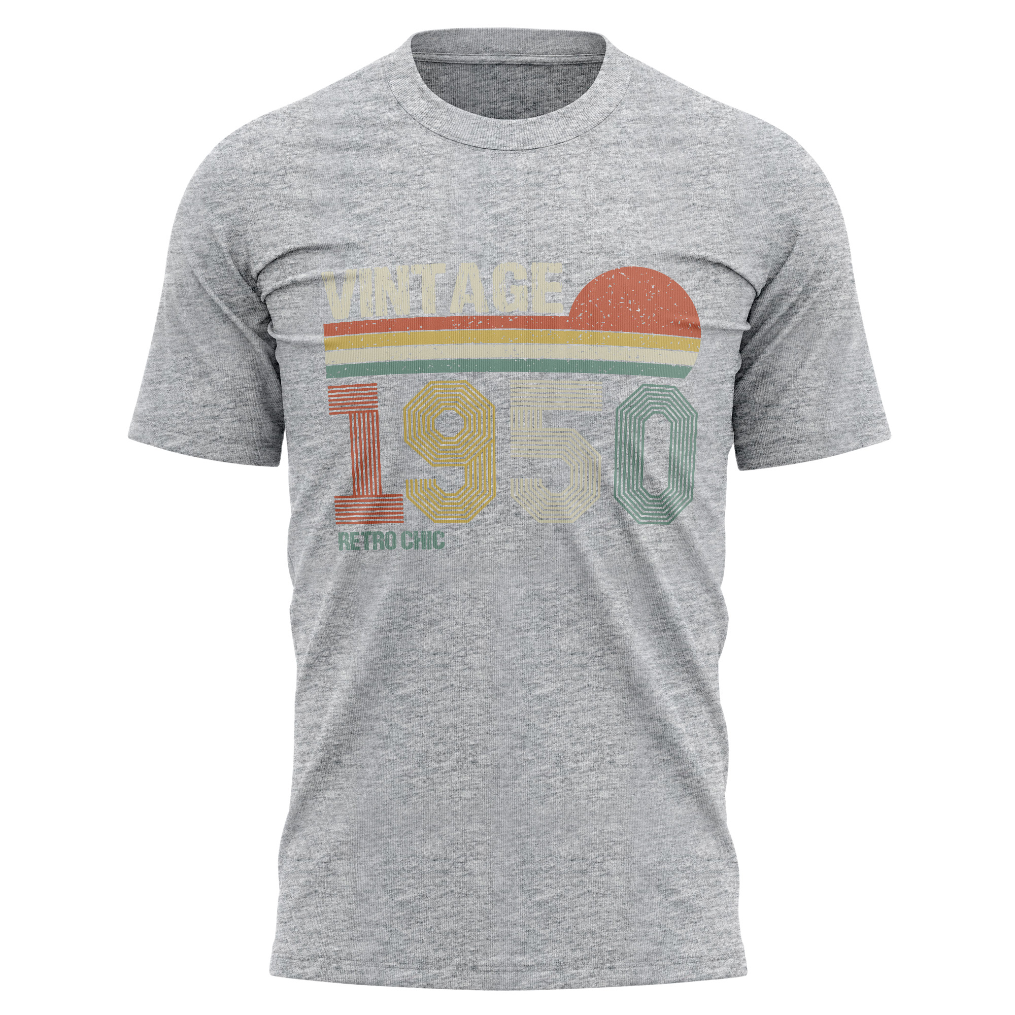 75th Birthday Gift Shirt For Men - Vintage 1950 Retro Design, Customizable Year & Color - View #9