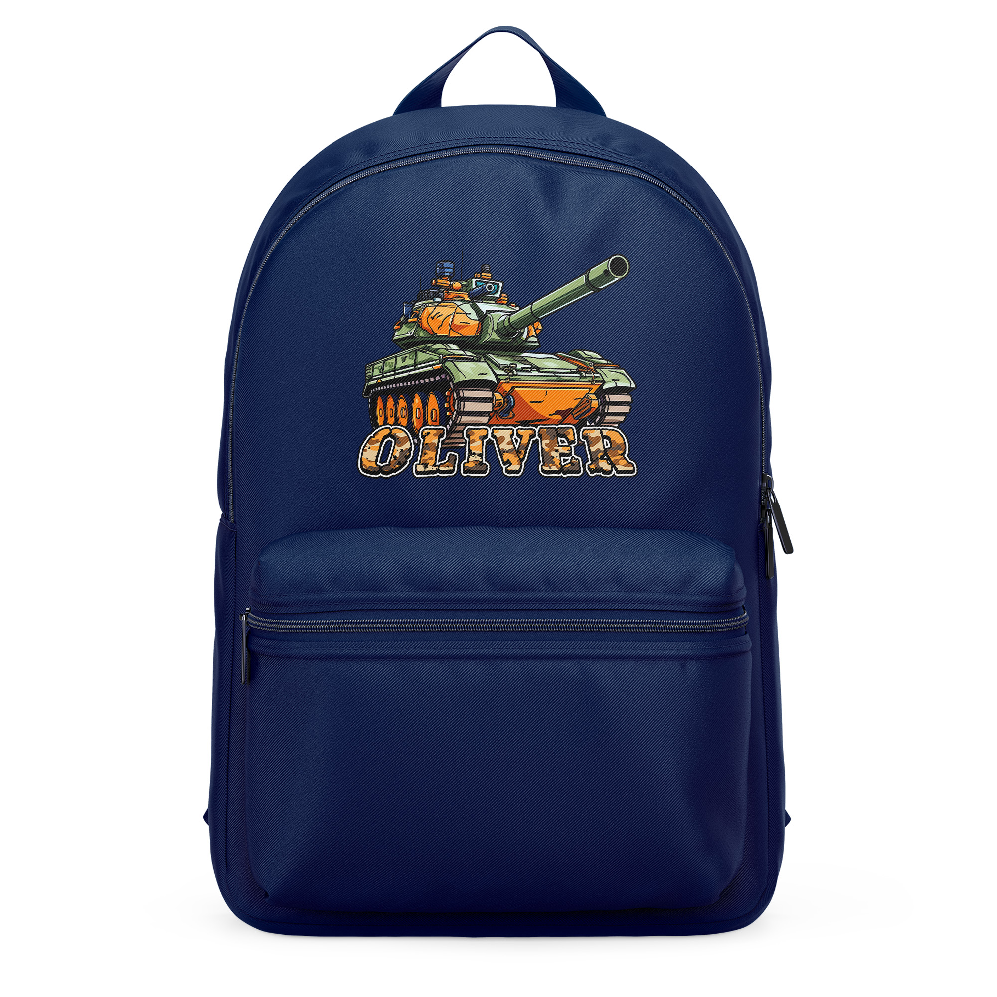 Custom Boys Army Tank Mini Backpack with Military Vehicle Design