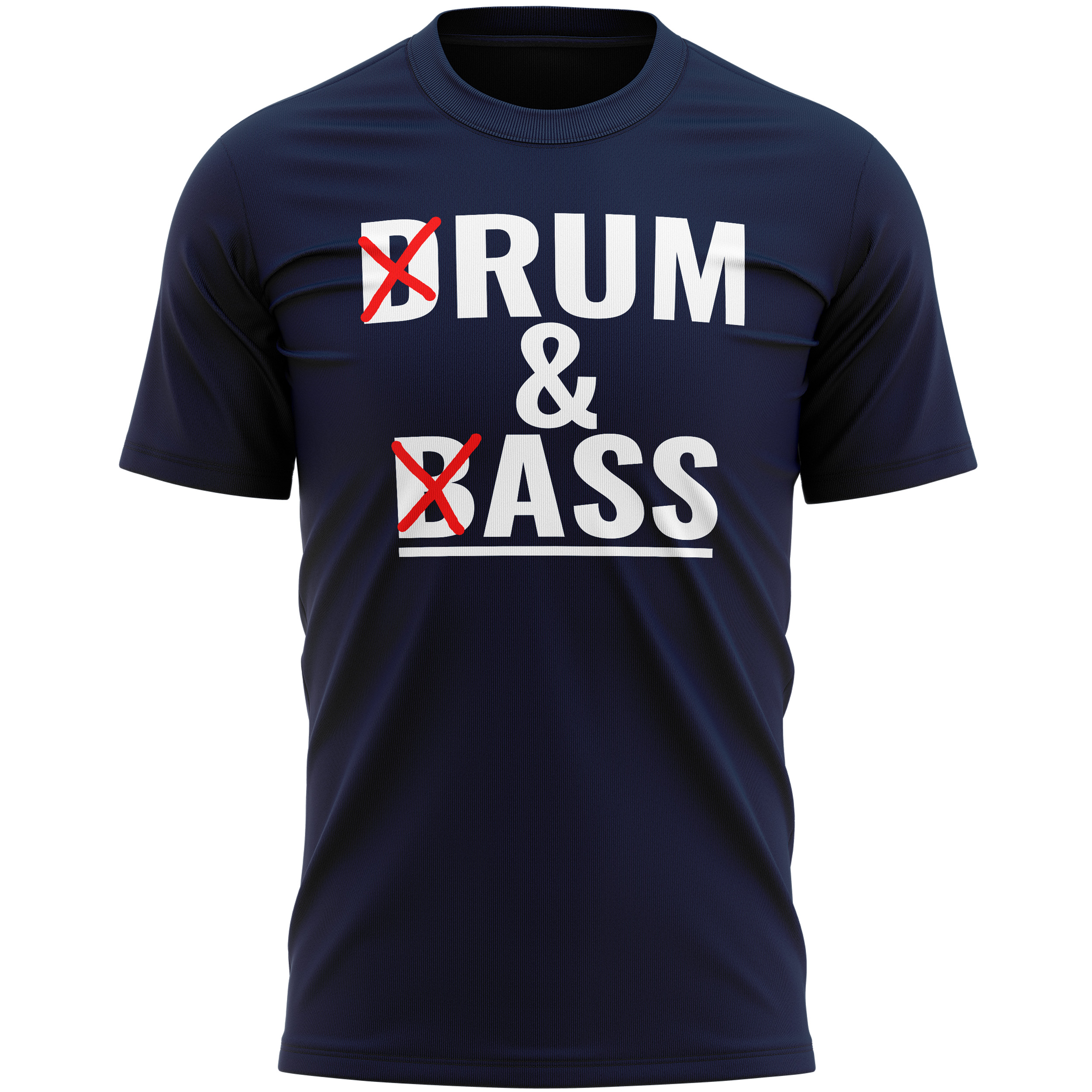 T-shirt Humoristique 'Drum And Bass / Rum And Ass' - Homme/Unisexe - Coton - Taille Unique/Regular - Neuf étiqueté