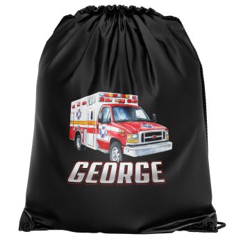 Personalised Boys Abulance Drawstring Bag Kids Custom Name School Sports Bag Personalised Boys Abulance Drawstring Bag Kids Custom Name School Sports Bag Drawstring Bags Purple Print House