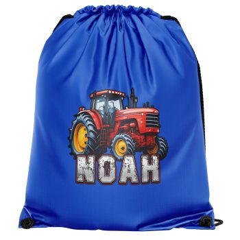 Personalised Tractor Drawstring Bag For Boys Farming Design Kids Sports Bag Personalised Tractor Drawstring Bag For Boys Farming Design Kids Sports Bag Back To School Purple Print House
