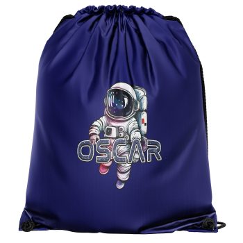 Custom Astronaut Drawstring Bag for Kids with Space Themed Personalised Name Custom Astronaut Drawstring Bag for Kids with Space Themed Personalised Name Drawstring Bags Purple Print House