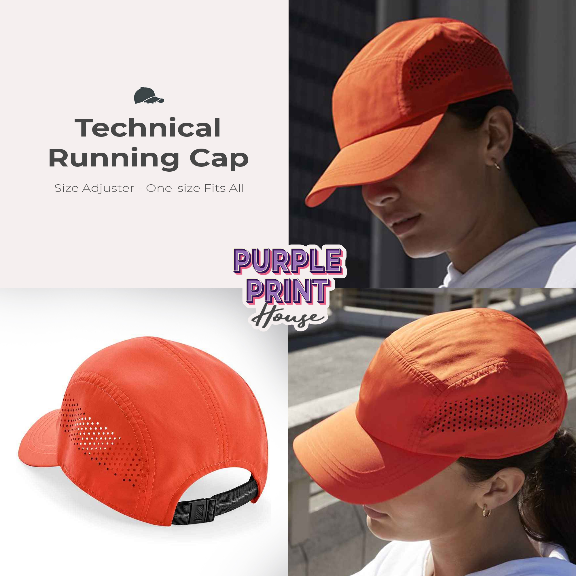 Custom Printed Running Cap | Personalised Technical Hat