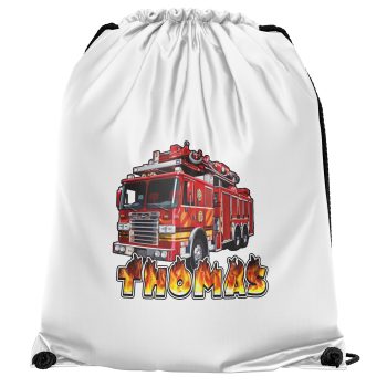Personalised Boys Fire Engine Drawstring Bag with Fire Flames Custom Name Personalised Boys Fire Engine Drawstring Bag with Fire Flames Custom Name Drawstring Bags Purple Print House