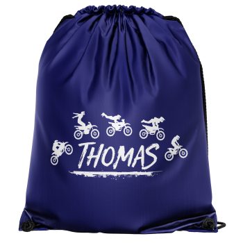 Personalised Kids Motocross Drawstring Bag Dirt Bike Design with Childs Name Personalised Kids Motocross Drawstring Bag Dirt Bike Design with Childs Name Drawstring Bags Purple Print House
