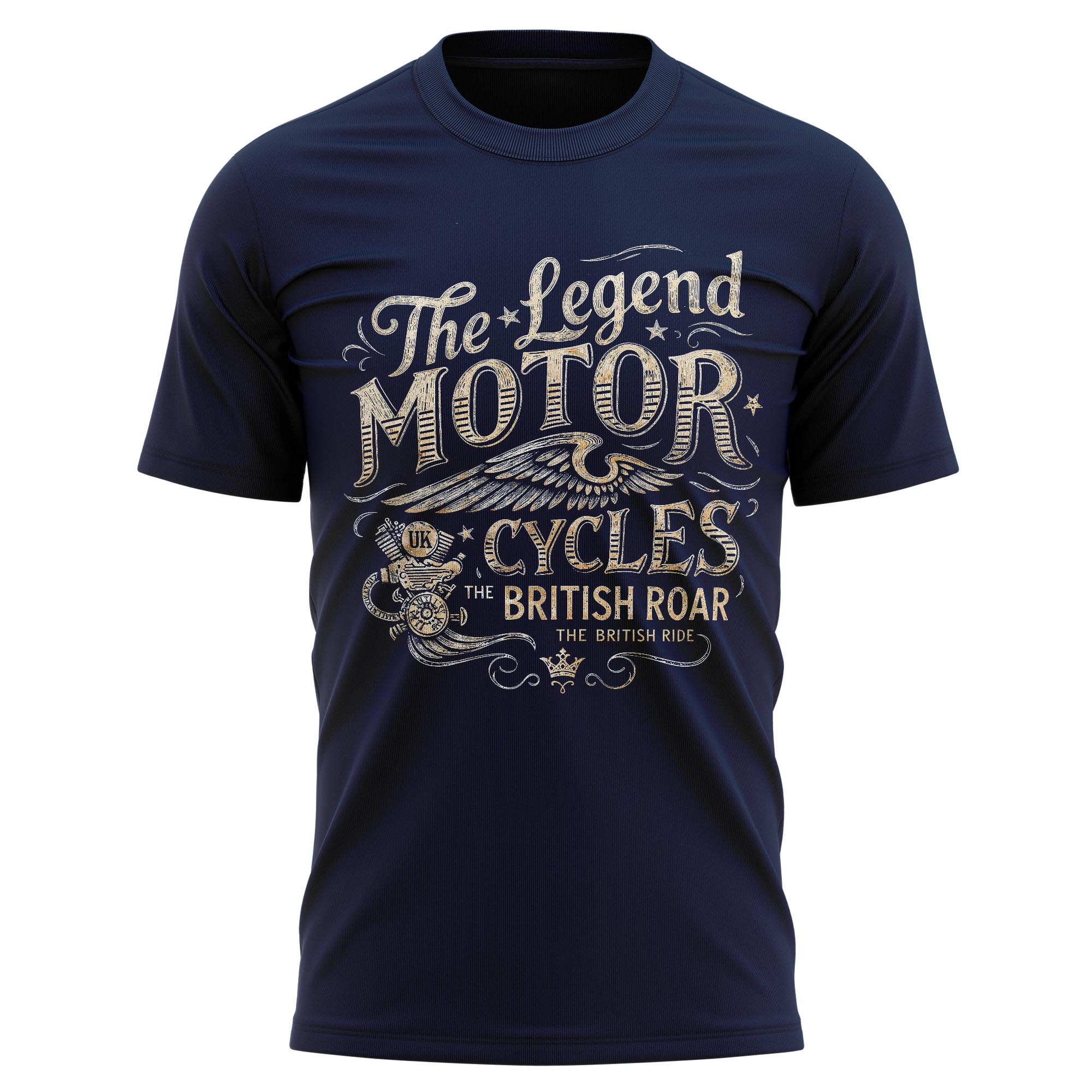 Ultrabasic Uomo Maglietta Moto con Motore Personalizzato - Guidare Velocemente O Morire – Custom Engine Motorcycle - Ride Fast Or Die – T-Shirt Stampa Grafica Divertente Vintage Idea Regalo Origi