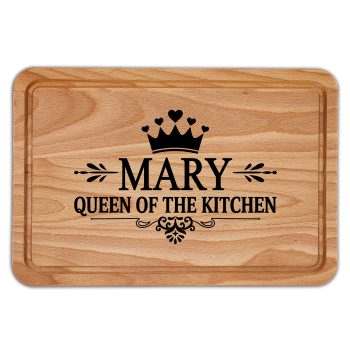 Personalised Queen Of The Kitchen Chopping Board Design With Added Name Personalised Queen Of The Kitchen Chopping Board Design With Added Name Decorative Chopping Boards Purple Print House
