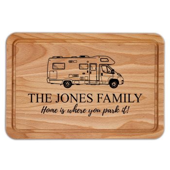 Custom Caravan Chopping Board Motor Home Is Where You Park It Design Custom Caravan Chopping Board Motor Home Is Where You Park It Design Camping Gifts Purple Print House