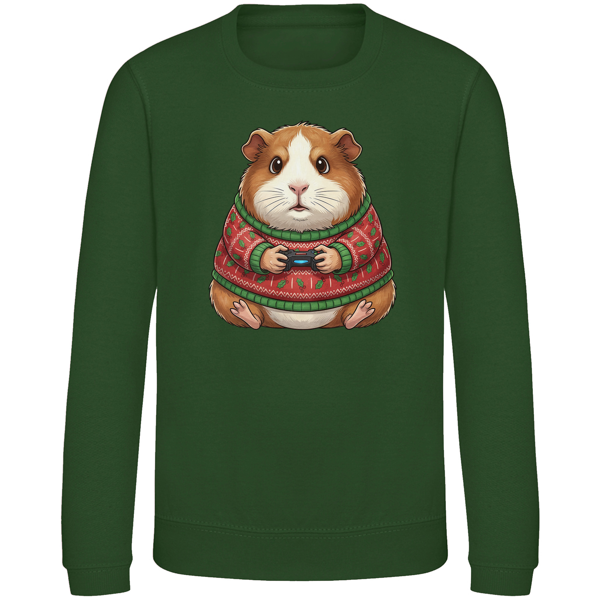 Funny Gaming Hamster Christmas Sweatshirt For Kids Xmas Jumper