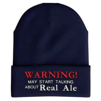 Funny Beer Hat Warning May Start Talking About Real Ale Design Funny Beer Hat Warning May Start Talking About Real Ale Design Beanie Hats Purple Print House