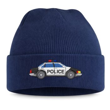 Embroidered Police Car Kids Beanie Hat With Police Car Emergancy Vehicle Design Embroidered Police Car Kids Beanie Hat With Police Car Emergancy Vehicle Design Beanie Hats Purple Print House