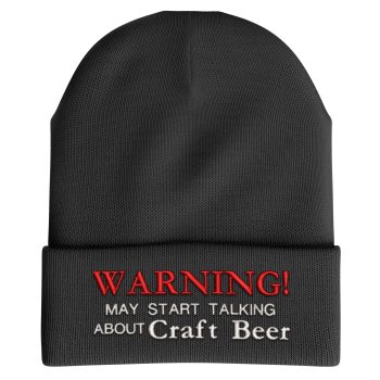 Funny Beer Beanie Warning May Start Talking About Craft Beer Design Funny Beer Beanie Warning May Start Talking About Craft Beer Design Beanie Hats Purple Print House