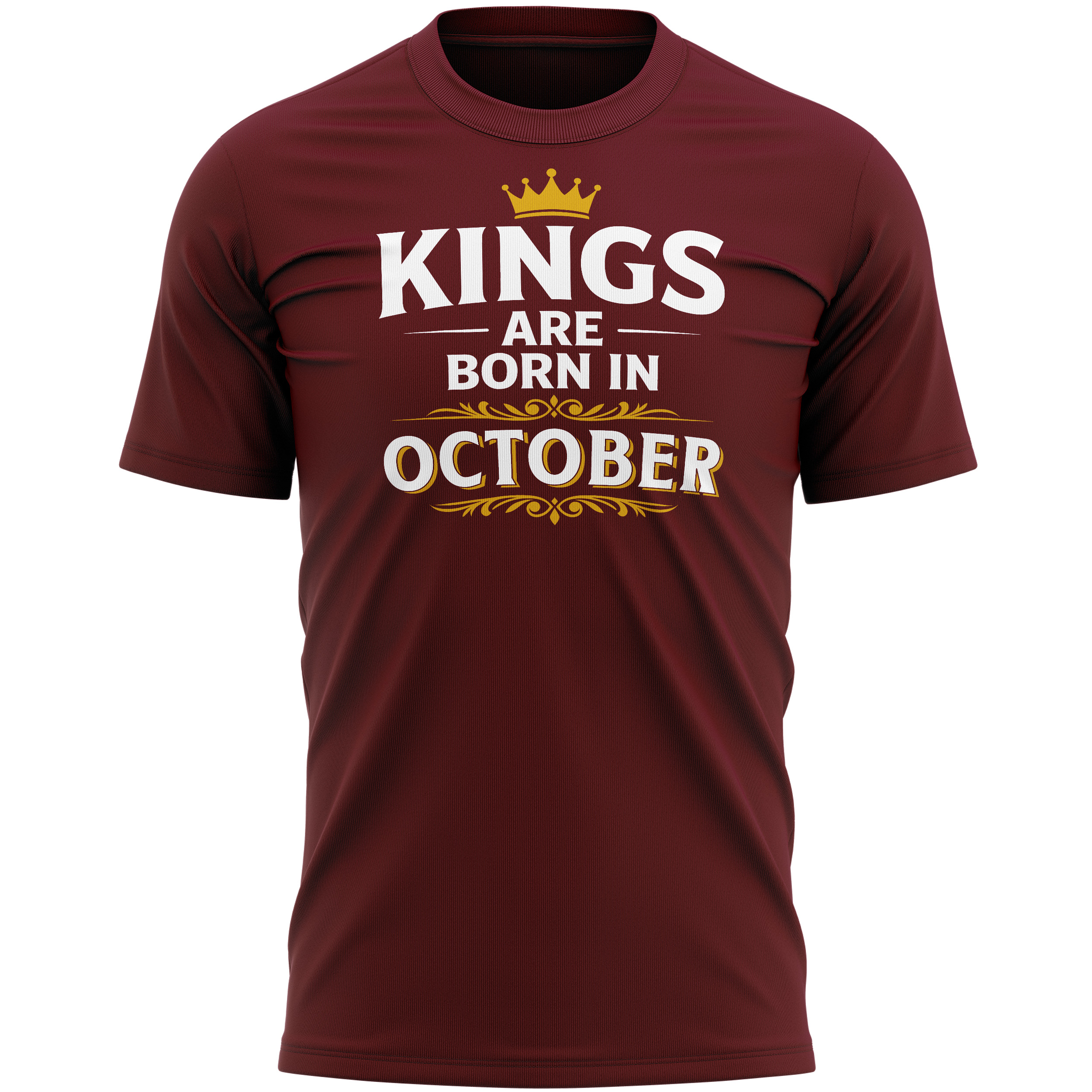 Mens October Birthday T-Shirt Kings Are Born In October Crown Tee Gift Top Mens October Birthday T-Shirt Kings Are Born In October Crown Tee Gift Top Birthday Gifts Purple Print House
