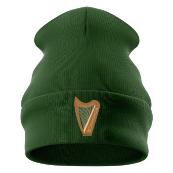 Embroidered Irish Celtic Harp Beanie Hat Ireland Pride Herirage Unisex Hat Beanie Hats Purple Print House