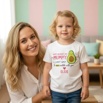Custom Mothers Day Baby T Shirt Avo Cuddle Design Baby Gifts Purple Print House