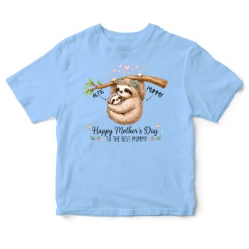 Mothers Day Sloth Baby T Shirt Custom Toddlers Name Mothers Day Sloth Baby T Shirt Custom Toddlers Name Baby T-Shirts Purple Print House