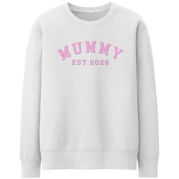 Custom Mummy Sweatshirt Puff Vinyl Design With Mum Year Custom Mummy Sweatshirt Puff Vinyl Design With Mum Year Adult Sweatshirts Purple Print House