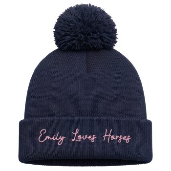 Custom Girls Bobble Hat Loves Horses Name Custom Girls Bobble Hat Loves Horses Name Kids Bobble Hat Purple Print House