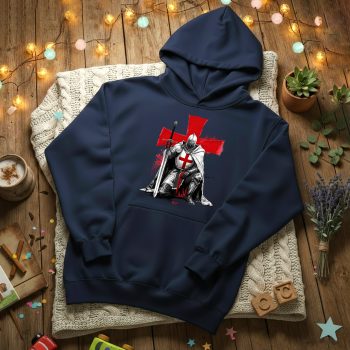 Hoodie For St Georges Day St Georges English Knight Design Adult Hoodies Purple Print House