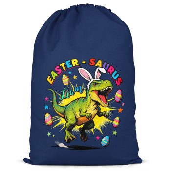Boys Dinosaur Easter Custom Present Sack T Rex Name Boys Dinosaur Easter Custom Present Sack T Rex Name Boys Gifts Purple Print House