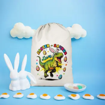 Boys Dinosaur Easter Custom Present Sack T Rex Name Boys Gifts Purple Print House