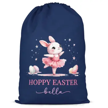 Personalised Easter Present Sack Girls Bunny Name Personalised Easter Present Sack Girls Bunny Name Easter Gifts Purple Print House