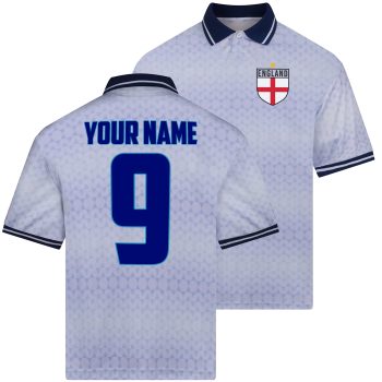 Custom Retro England Shirt Name And Number Top Men's Sportswear Purple Print House