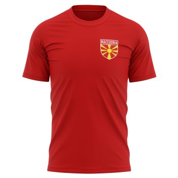 Mens Macedonia Football T Shirt Personalised Name Number Macedonian Team Men's Graphic T-shirts Purple Print House