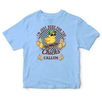 Personalised Baby Boys Easter Baby T Shirt Just Here For Chicks Personalised Baby Boys Easter Baby T Shirt Just Here For Chicks Baby T-Shirts Purple Print House