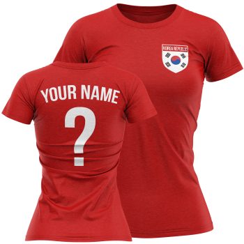 Korea Republic Womens Football T Shirt Name Number Team Design Personalised Clothing Purple Print House
