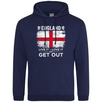 England Mens Hoodie English St Georges Cross Live It Love It Or Get Out Design England Mens Hoodie English St Georges Cross Live It Love It Or Get Out Design Adult Hoodies Purple Print House