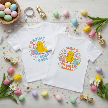 Custom Matching Chick Easter T Shirt Baby Name Tee Baby T-Shirts Purple Print House