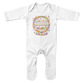 Easter Personalised Romper Suit For Baby Girls Boho Bracelet Name Easter Personalised Romper Suit For Baby Girls Boho Bracelet Name Baby Romper Suits Purple Print House