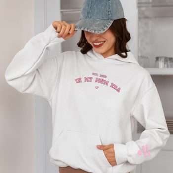 Embroidered Mothers Day Hoodie In My Mum Era Adult Hoodies Purple Print House