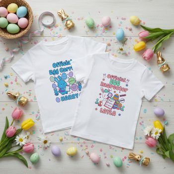 Toddler Easter Egg Hunt Matching T Shirt Egg Inspector Baby T-Shirts Purple Print House