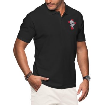 English Knight Polo Shirt Embroidered English Knight Heritage Top Polo Shirts Purple Print House