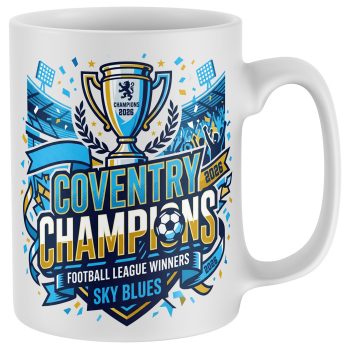 Coventry Champions 2026 Mug Sky Blues League Winners Coventry Champions 2026 Mug Sky Blues League Winners Printed Mugs Purple Print House