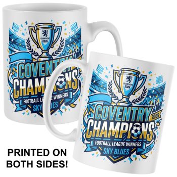 Coventry Champions 2026 Mug Sky Blues League Winners Printed Mugs Purple Print House