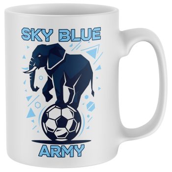 Sky Blue Army Mug Football Elephant League Winners Sky Blue Army Mug Football Elephant League Winners Printed Mugs Purple Print House