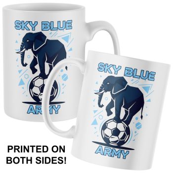 Sky Blue Army Mug Football Elephant League Winners Printed Mugs Purple Print House
