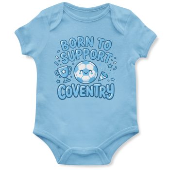 Born To Support Coventry Babygrow Football Fan Gift Born To Support Coventry Babygrow Football Fan Gift Babygrow Vests Purple Print House