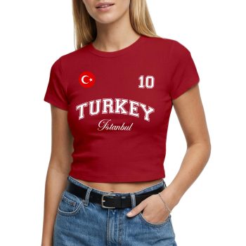 Turkey Womens Baby Tee Turkish City Name Number Badge Short Top Turkey Womens Baby Tee Turkish City Name Number Badge Short Top Women's Baby Tees Purple Print House