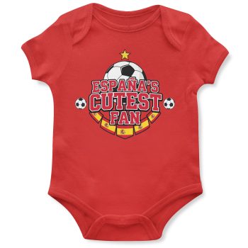 Espana Cutest Fan Babygrow Football Spanish Badge Design Espana Cutest Fan Babygrow Football Spanish Badge Design Babygrow Vests Purple Print House