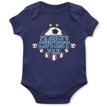 France Cutest Fan Babygrow French Football Badge Design France Cutest Fan Babygrow French Football Badge Design Babygrow Vests Purple Print House