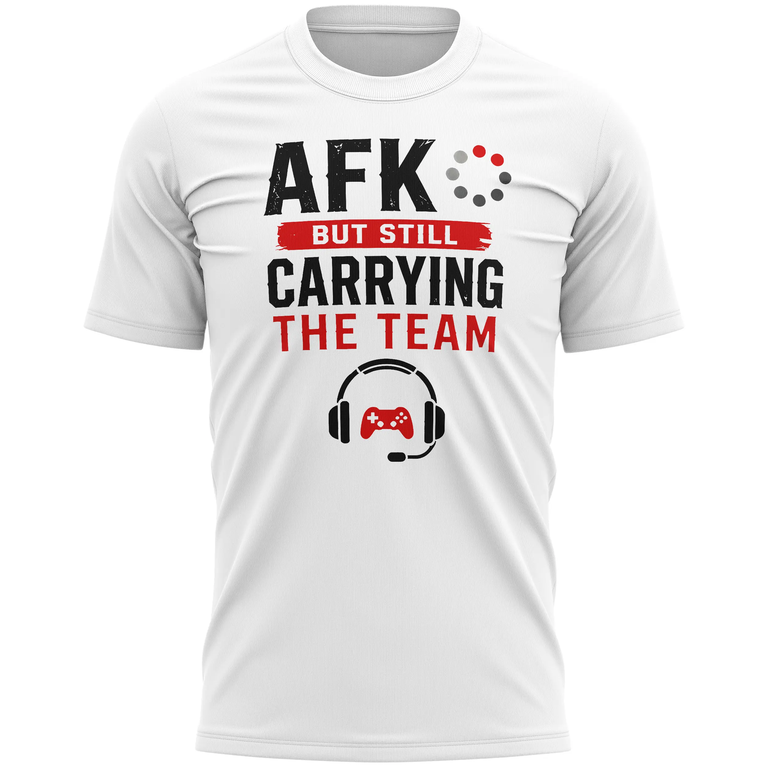 Mens Gaming T Shirt AFK Carrying The Team Design Mens Gaming T Shirt AFK Carrying The Team Design Men's Graphic T-shirts Purple Print House